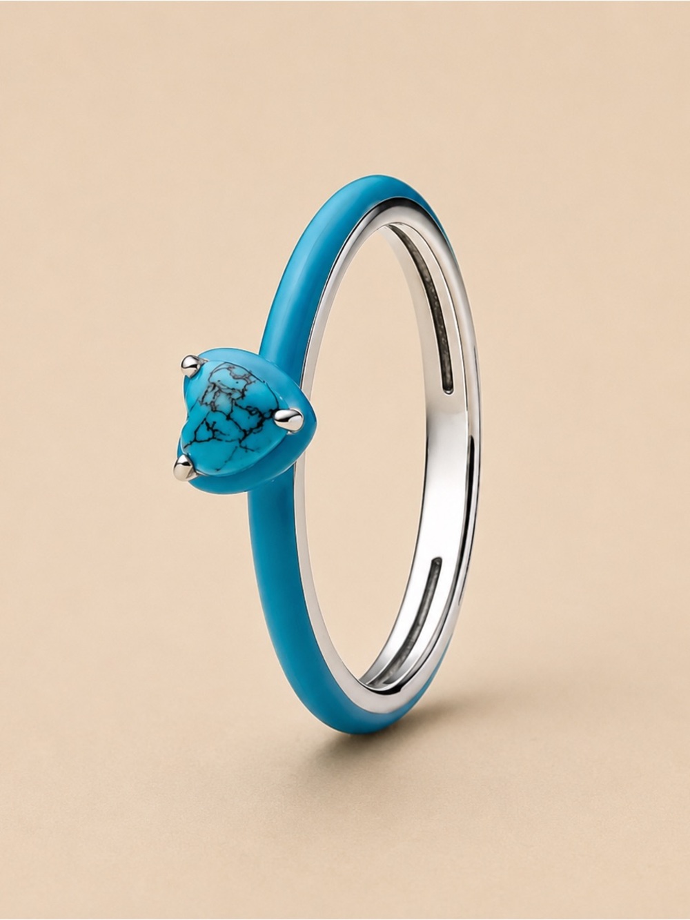 Turquoise Blue Teardrop Stone Ring - Women Jewelry